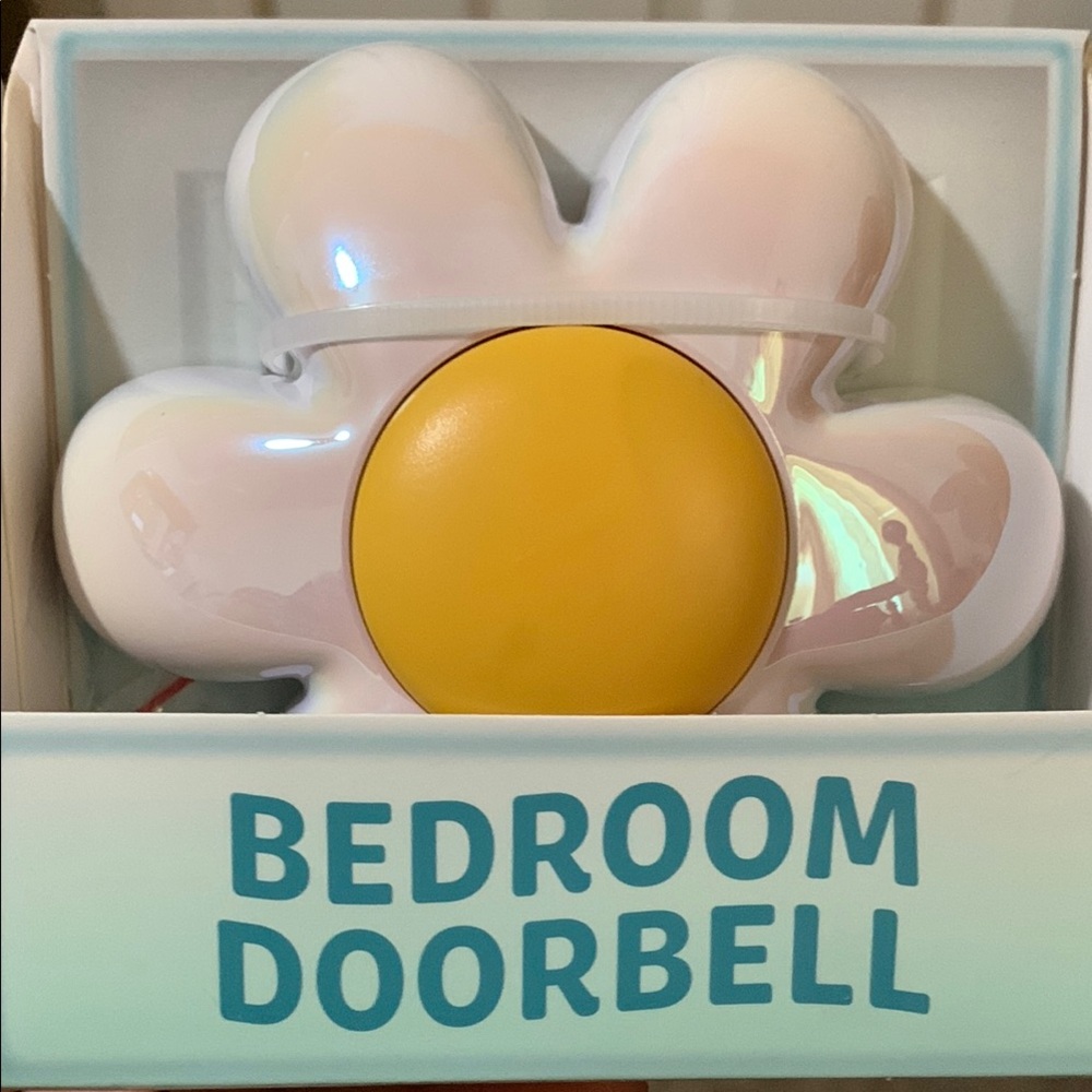 Yellow and White Bedroom Doorbell